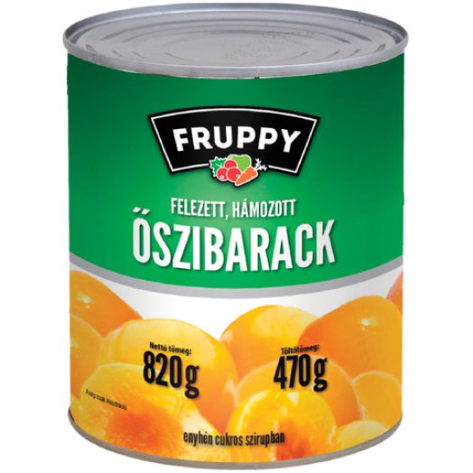 Helcom/Fruppy felezett, hámozott őszibarackbefőtt