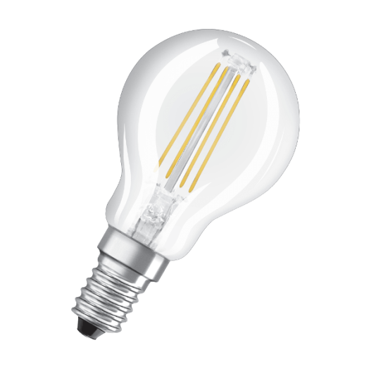 LED STAR+ KISGÖMB ÜVEG CL E14 4W