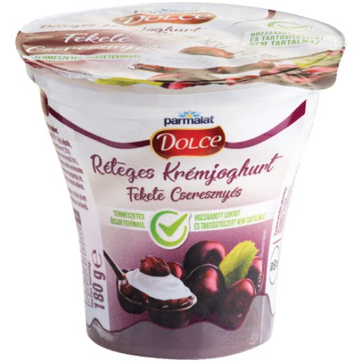Parmalat Dolce Réteges krémjoghurt 0% hozzáadott cukorral