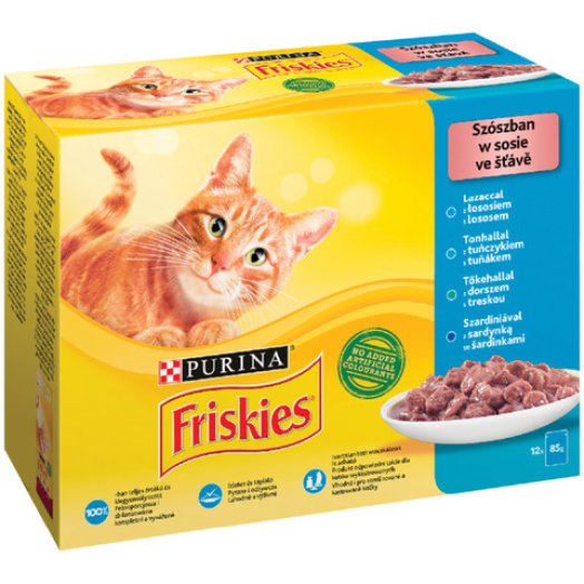 Friskies alutasakos macskaeledel multipack