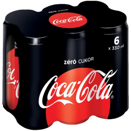 Coca-Cola vagy Coca-Cola Zero dobozos szénsavas üdítőital multipack