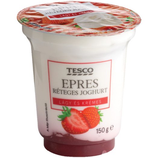 Tesco réteges joghurt