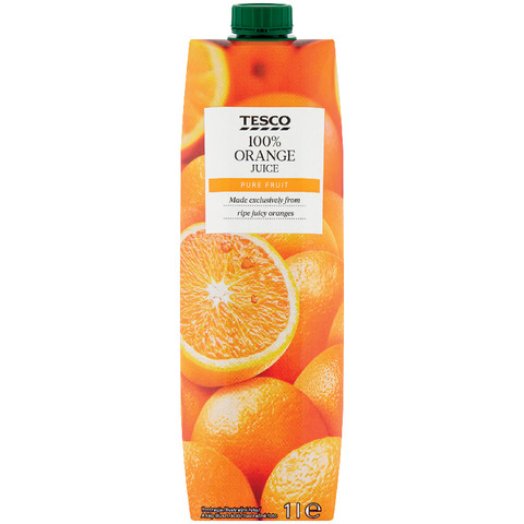 Tesco 100%-os narancslé