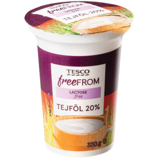 Tesco Free From laktózmentes tejföl