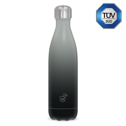 Ars Una duplafalú fémkulacs-500 ml - szürke-fekete