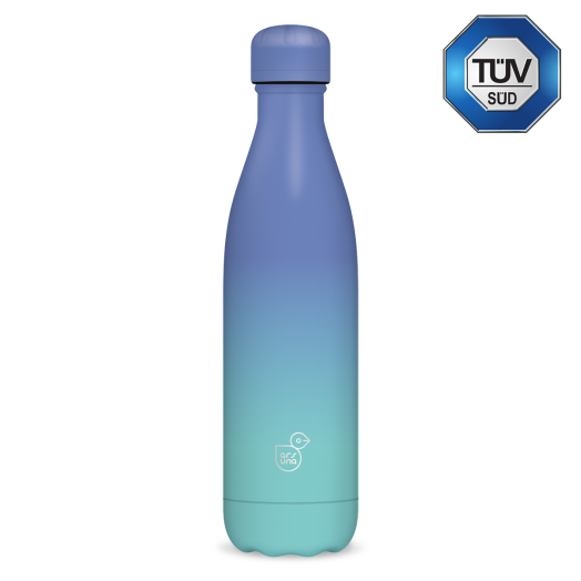Ars Una duplafalú fémkulacs-500 ml - lila-türkiz