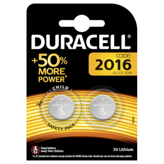 DURACELL DL2016 2DB ELEM - DL 3V GOMBELEM