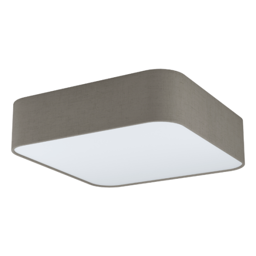 PASTERI SQUARE MENNYEZETI E27 5X25W MÉRET:57,5X57,5CM TAUPE FÉNYFORRÁS NÉLKÜL