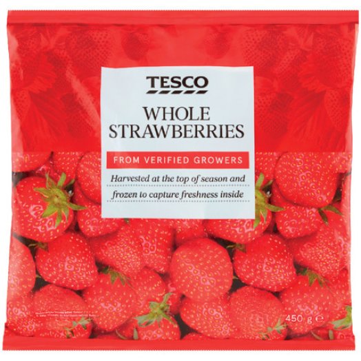 Tesco fagyasztott szamóca