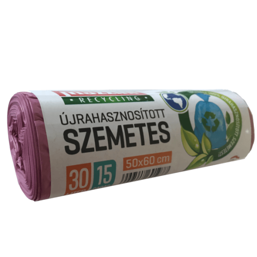 MAZZINI SZEMETESZSÁK 30L/15DB ÚJRAHASZNOSÍTOTT, 50X60CM