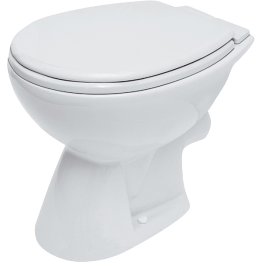 ROMA NEW ÁLLÓ WC HÁTSÓ KIFOLYÁSÚ R10 MÉLYÖBLÍTÉSŰ