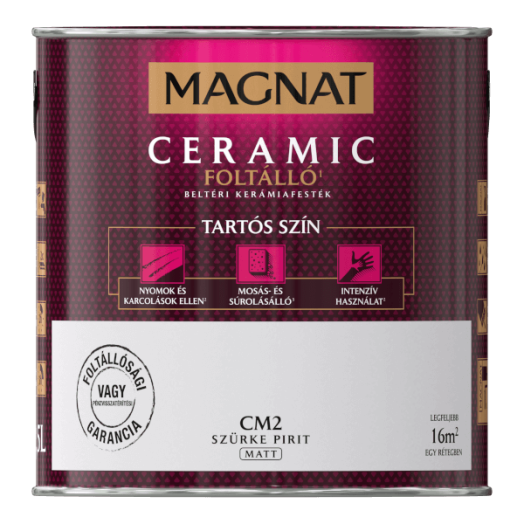 MAGNAT CERAMIC 2,5L BELTÉRI FALFESTÉK SZÜRKE PIRIT CM2