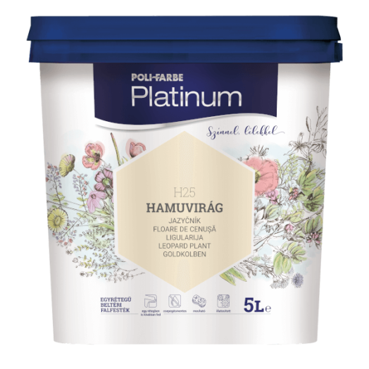 PLATINUM SZÍNES FALFESTÉK 5L H25 HAMUVIRÁG BELTÉRI VIZESBÁZISÚ