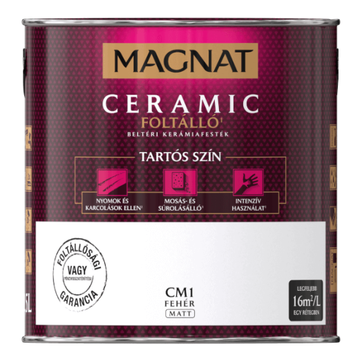 MAGNAT CERAMIC 2,5L BELTÉRI FALFESTÉK FEHÉR CM1