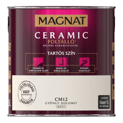 MAGNAT CERAMIC 2,5L BELTÉRI FALFESTÉK GYÖNGY DOLOMIT CM12