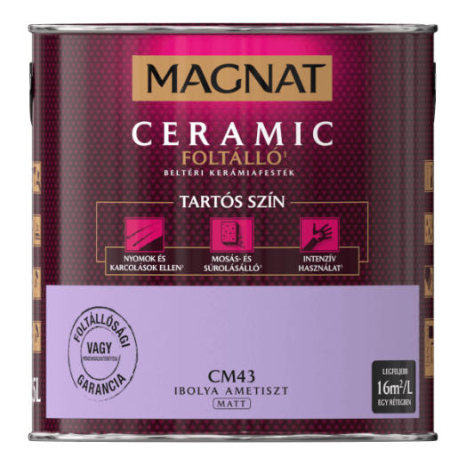 MAGNAT CERAMIC 2,5L BELTÉRI FALFESTÉK IBOLYA AMETISZT CM43