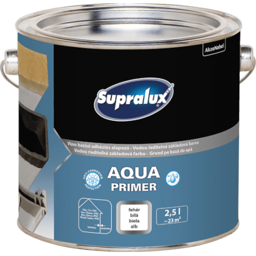 SUPRALUX AQUA PRIMER ALAPOZÓ 2,5L FEHÉR