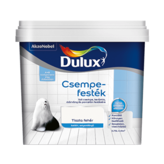 DULUX SIMPLY REFRESH CSEMPEFESTÉK 0,75L KRÉM FEHÉR