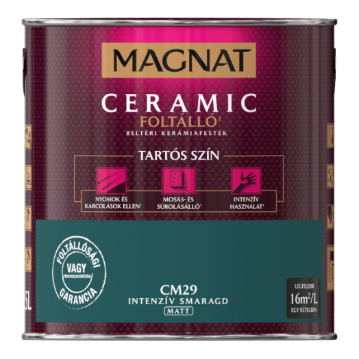 MAGNAT CERAMIC 2,5L BELTÉRI FALFESTÉK INTENZÍV SMARAGD CM29