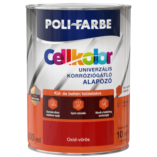 CELLKOLOR UNIVERZÁLIS ALAPOZÓ 0,8L OXID VÖRÖS
