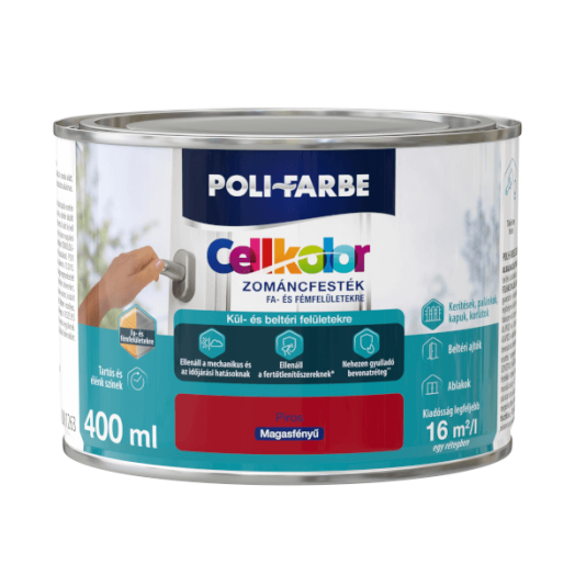 CELLKOLOR FÉNYES 0,4L PIROS