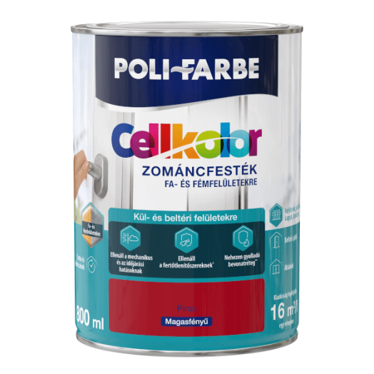 CELLKOLOR FÉNYES 0,8L PIROS