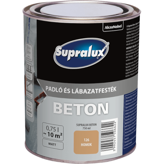 SUPRALUX BETON PADLÓ ÉS LÁBAZATFESTÉK 126 HOMOK 0,75L