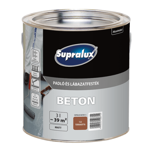 SUPRALUX BETON PADLÓ ÉS LÁBAZATFESTÉK 122 TERRAKOTTA 3L
