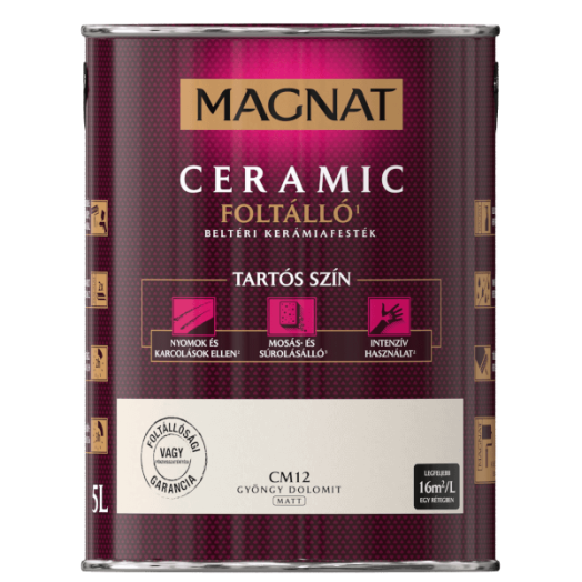 MAGNAT CERAMIC 5L BELTÉRI FALFESTÉK GYÖNGY DOLOMIT CM12