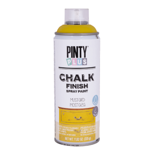 PINTY PLUS CHALK KRÉTA FESTÉK SPRAY 400ML CK801 MUSTÁR SÁRGA
