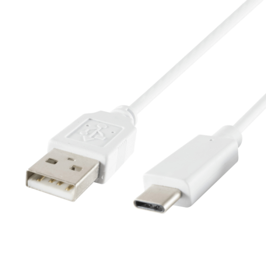 USB-C TÖLTŐKÁBEL, 1M, FEHÉR