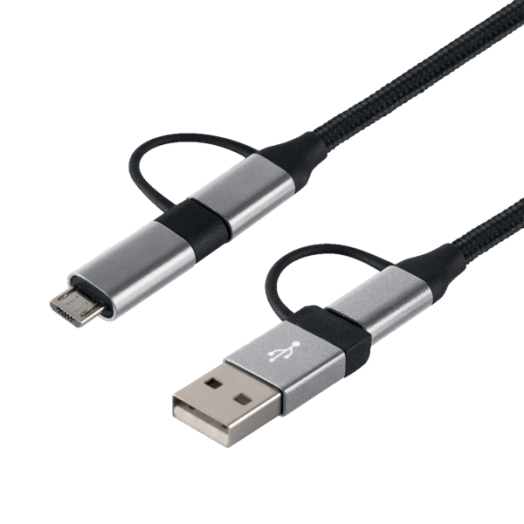 USB TÖLTŐKÁBEL, 4IN1, 1,5M