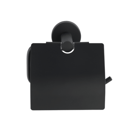 BOSIO FALI WC-PAPÍRTARTÓ FEDÉLLEL FEKETE