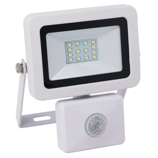 LED FÉNYVETŐ 'FLARE' 10W FEHÉR MOZGÁSÉRZÉKELŐVEL 900LM 6500K IP44