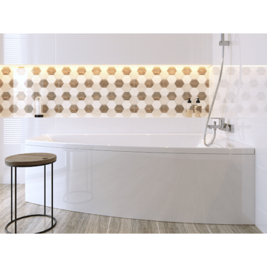ECOSTA/SOUL FALI CSEMPE 25X75CM FEHÉR 1,12M2/CS