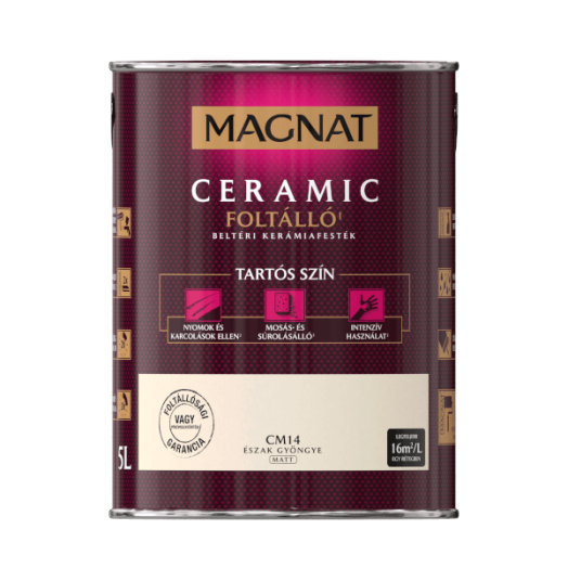 MAGNAT CERAMIC 5L BELTÉRI FALFESTÉK ÉSZAK GYÖNGYE CM14