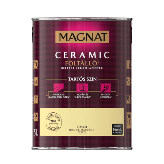 MAGNAT CERAMIC 5L BELTÉRI FALFESTÉK HOMOK MÁRVÁNY CM40