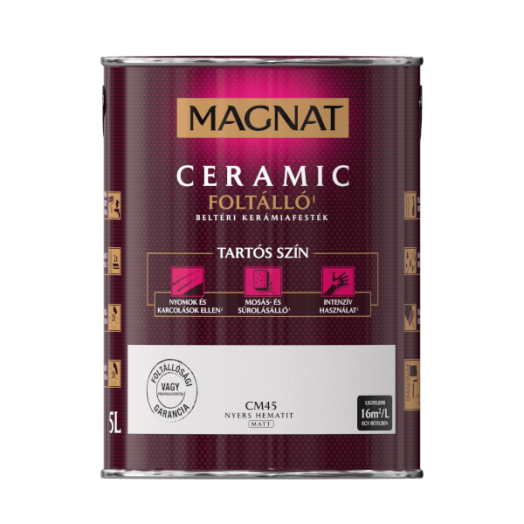 MAGNAT CERAMIC 5L BELTÉRI FALFESTÉK NYERS HEMATIT CM45