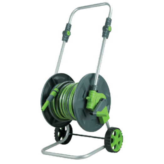 Tömlőkocsi készlet fém 20 m, teleszkópos