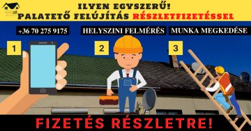 Ennél egyszerűbb palatető felújítás még soha nem volt!