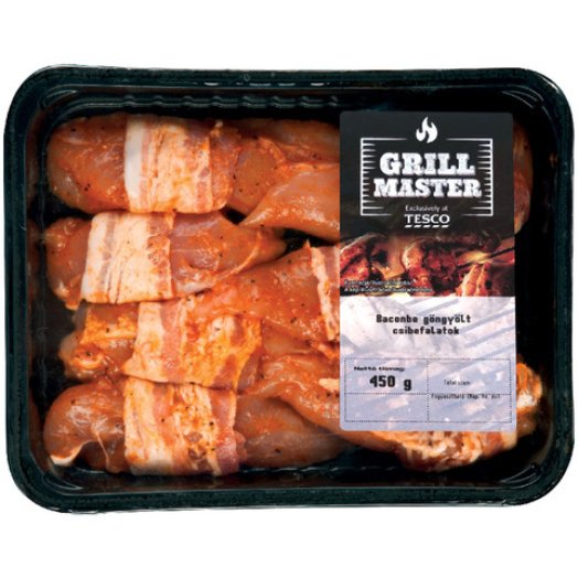 Grill Master baconbe göngyölt csirkemellfilé