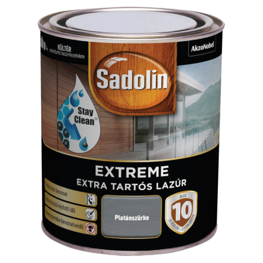 SADOLIN EXTREME 0,7L VIZES PLATÁNSZÜRKE VASTAGLAZÚR