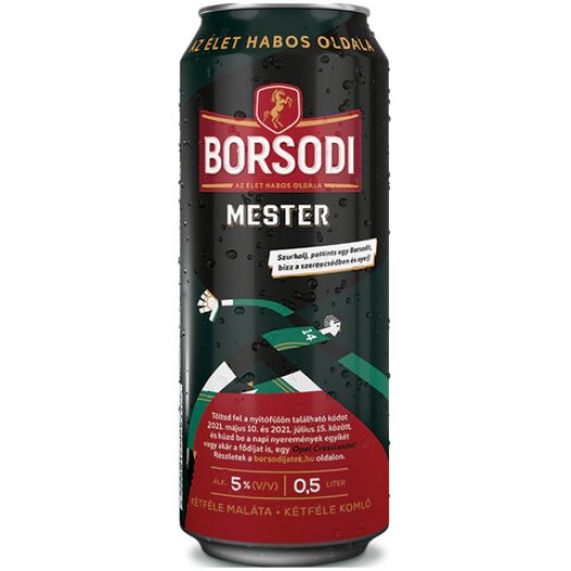 Borsodi Mester dobozos sör