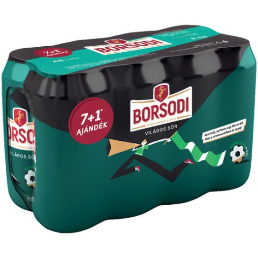 Borsodi dobozos sör multipack