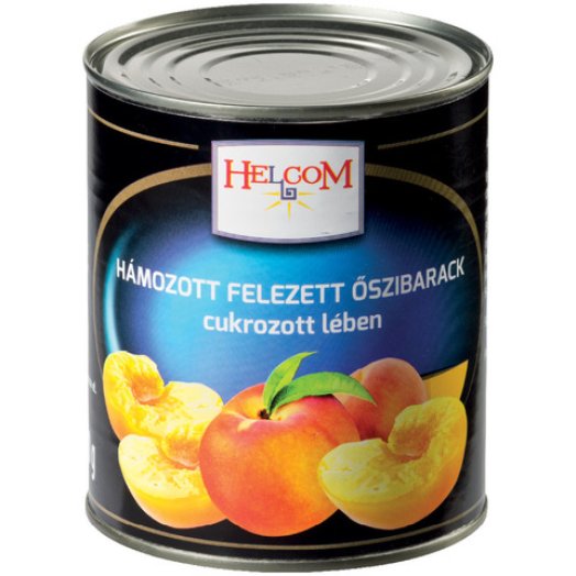 Helcom/Fruppy felezett, hámozott őszibarackbefőtt