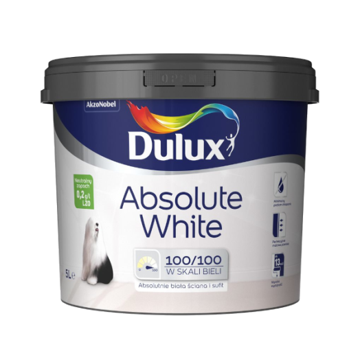 DULUX ABSOLUTE WHITE 5L FEHÉR BELTÉRI FALFESTÉK