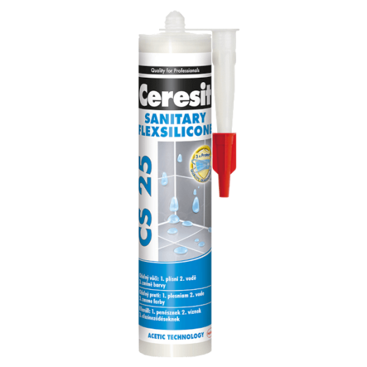 CERESIT CS 25 SZANITER SZILIKON 280ML TERRA