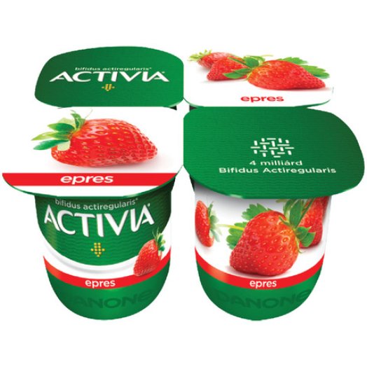Danone Activia gyümölcsjoghurt vagy gyümölcsjoghurt teljes kiőrlésű gabonával
