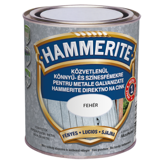 HAMMERITE KÖZVETLENÜL KÖNNYŰ ÉS SZÍNESFÉMEKRE, FEHÉR 0,75L