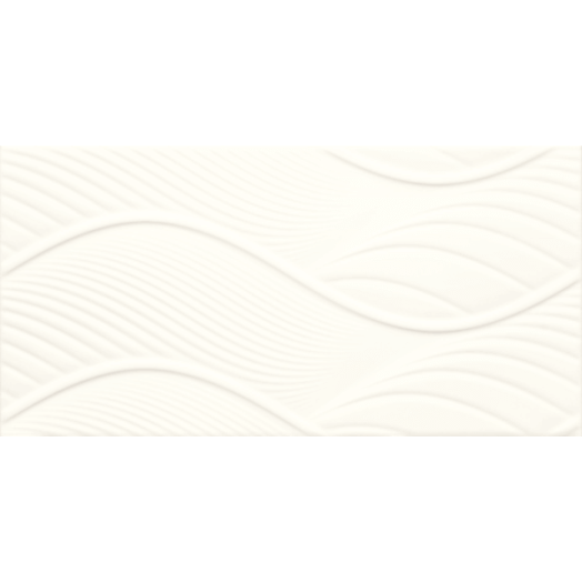 FIORI FALI CSEMPE STRUKTURÁLT, 30X60CM BIANCO, 1,44 M2/CS